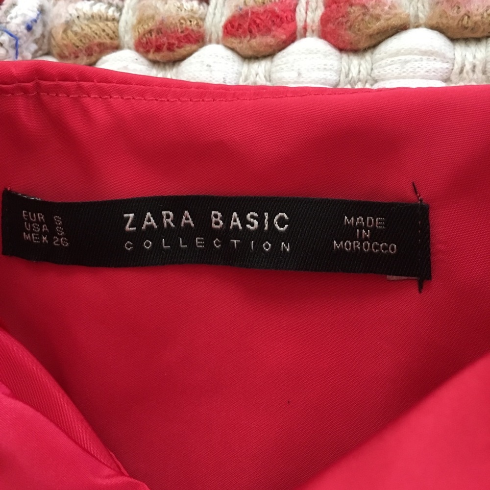 Zara Black Or Red One Shoulder Top - Picture 5 of 7